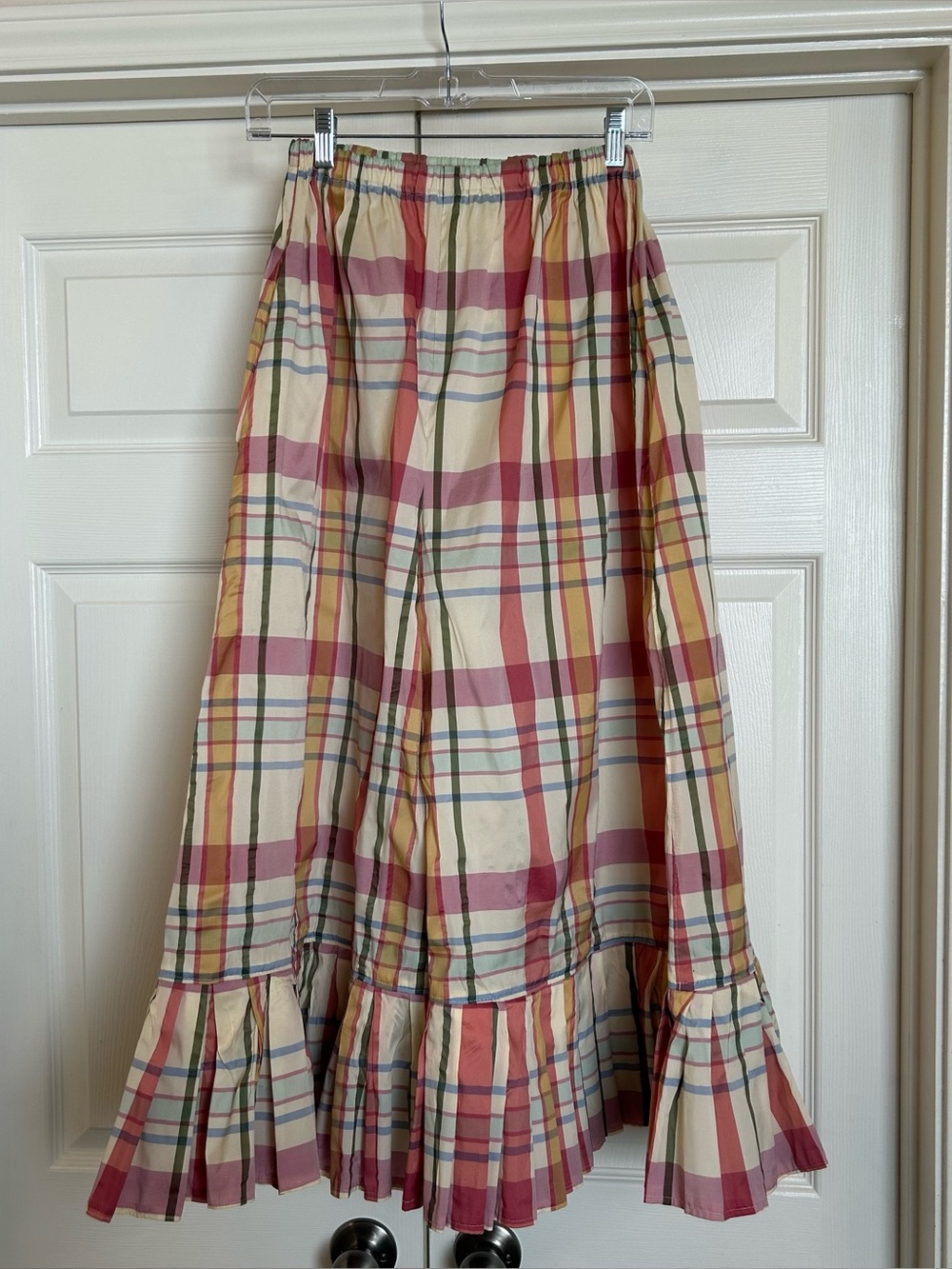 Jo & June Upcycled Silk Ruffle Pants